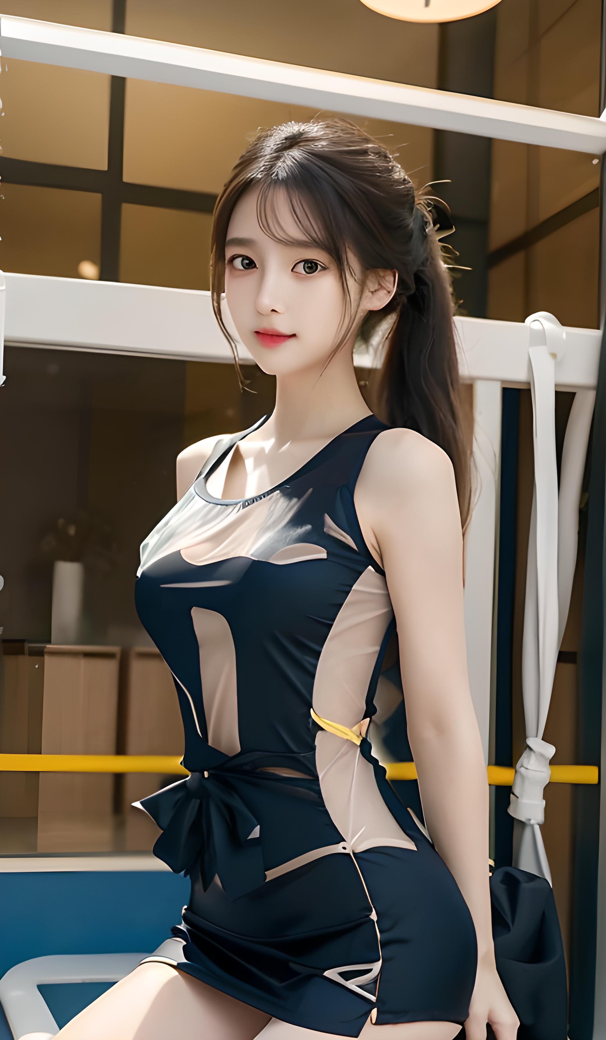美女高雅造型_美女照片卡通教程